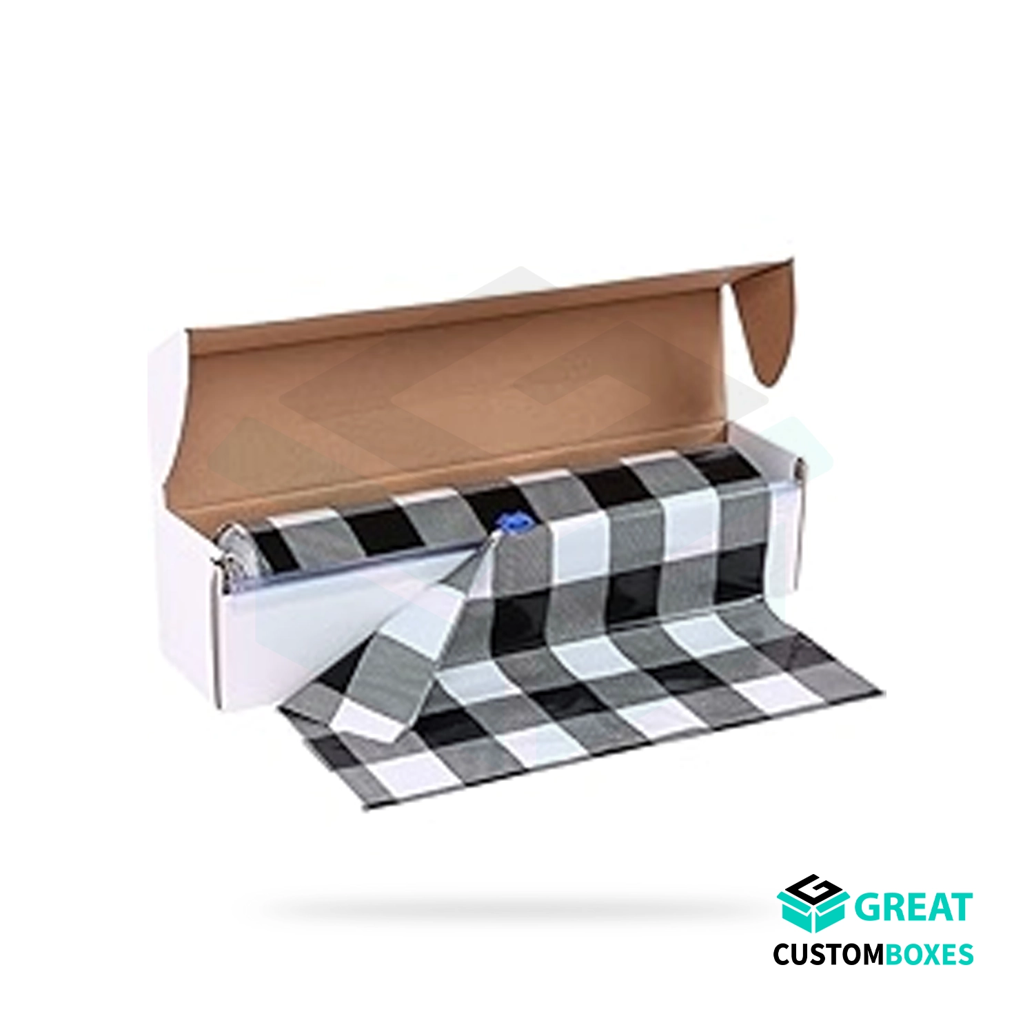 custom tablecloth packaging designed for home textile and linen brands