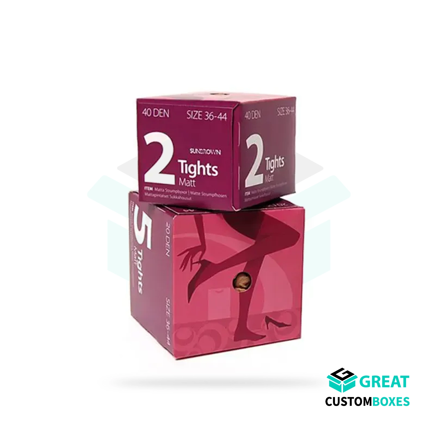 leggings packaging for stylish and secure apparel product presentation