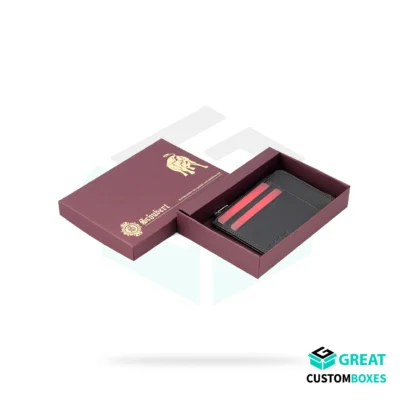 luxury custom wallet boxes for premium wallets and elegant gift packaging