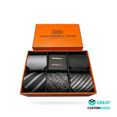 luxury necktie boxes for premium ties, gift sets, and retail display