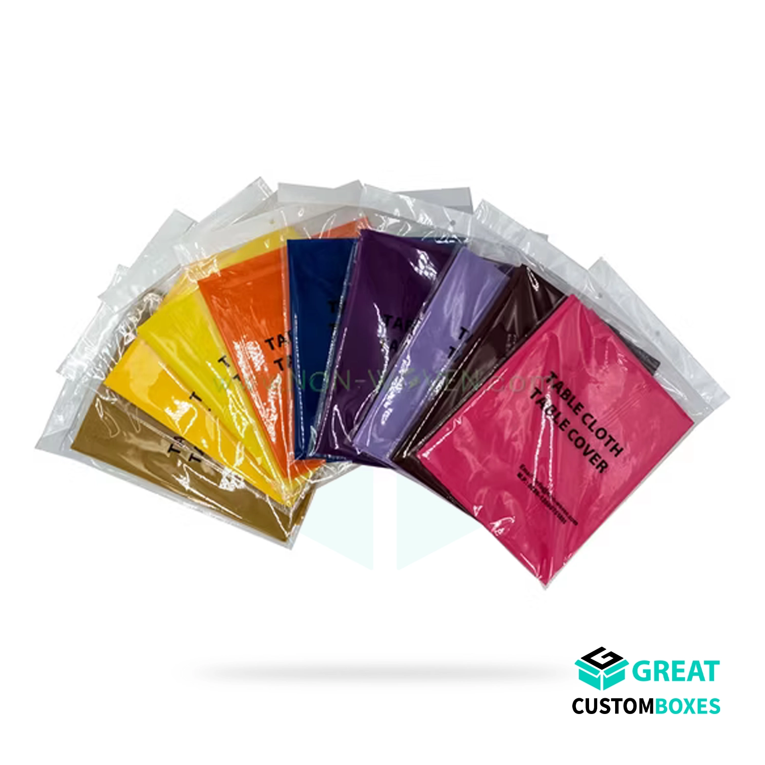 luxury tablecloth packaging for premium table linens and elegant presentation