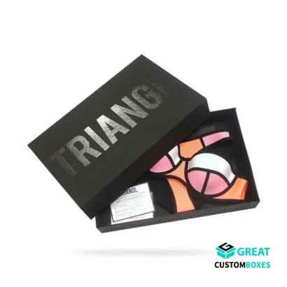 printed custom swimwear boxes with logo for branded swimwear presentation