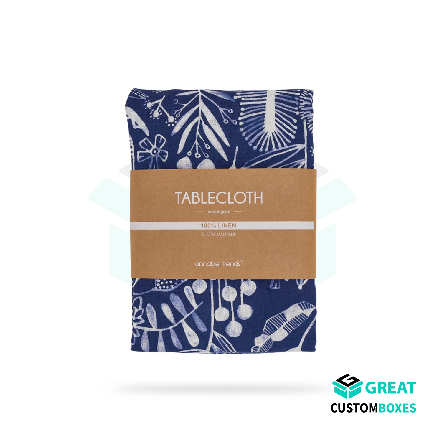 tablecloth packaging for stylish and secure linen product presentation
